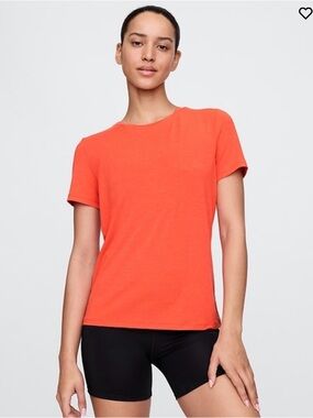GapFit Breathe T-Shirt XL Neon Hot Lava Orange